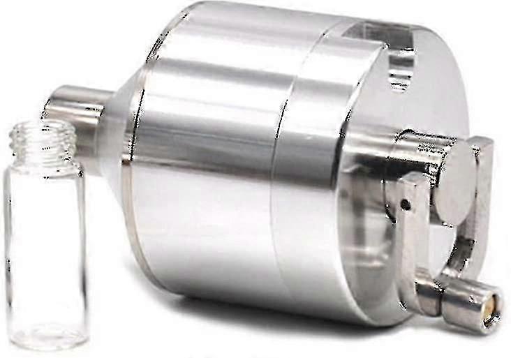 مطحنة مسحوق معدنية يدوية للتوابل مع زجاجة زجاجية