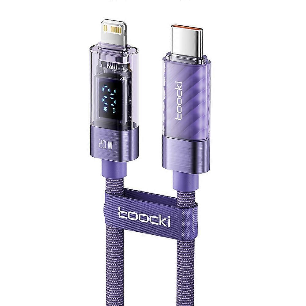 TOOCKI TQ-X36C1 1m Type-C to Lightning Charging Cord PD 20W Data Transfer Cable