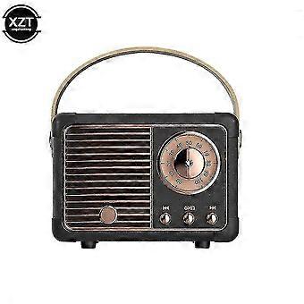Retro draadloze Bluetooth-compatibele luidspreker Vintage FM-radio draagbare USB-interface klassieke decoratie luidsprekers muziekspeler