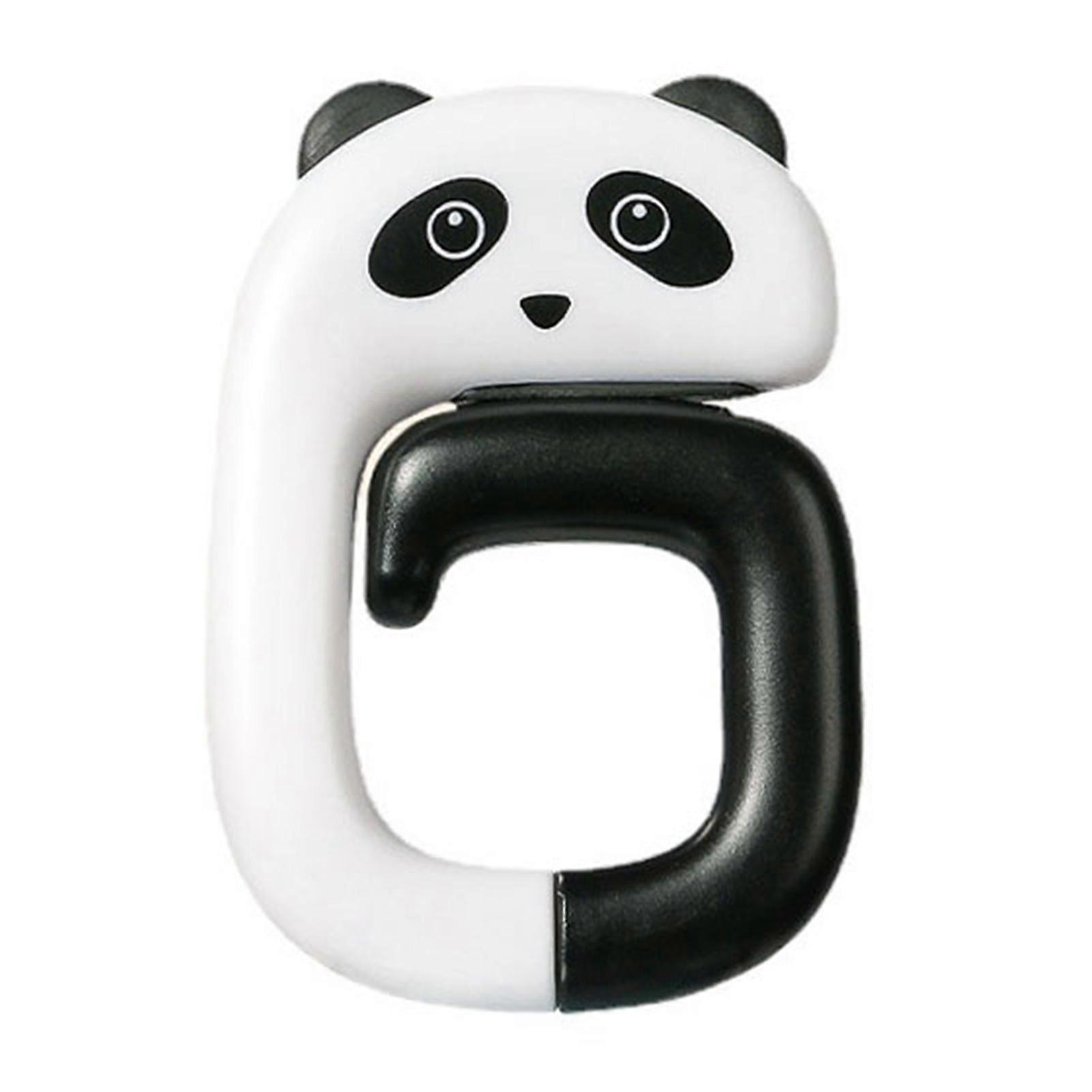 Desk Mount Bag Hook Cute Panda Design Foldable Strong Load Bearing Capacity Table Backpack Holder