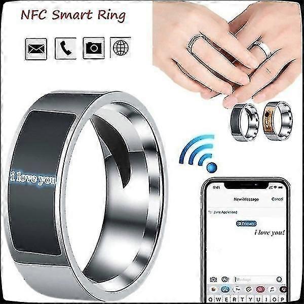 2023 Ny kul Nfc Smart Ring Multifunksjonell Vanntett Intelligent Magic Smart Wear Finger Digital Ring For Android Windows Iphone NFC-enheter