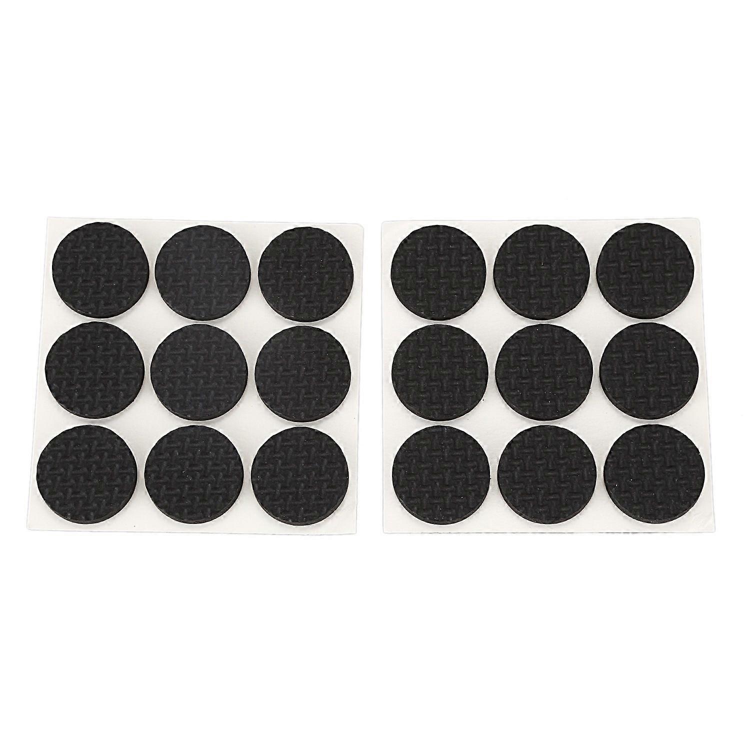 18 Pcs Self Adhesive Black Foam Table Chair Leg Pad Protector