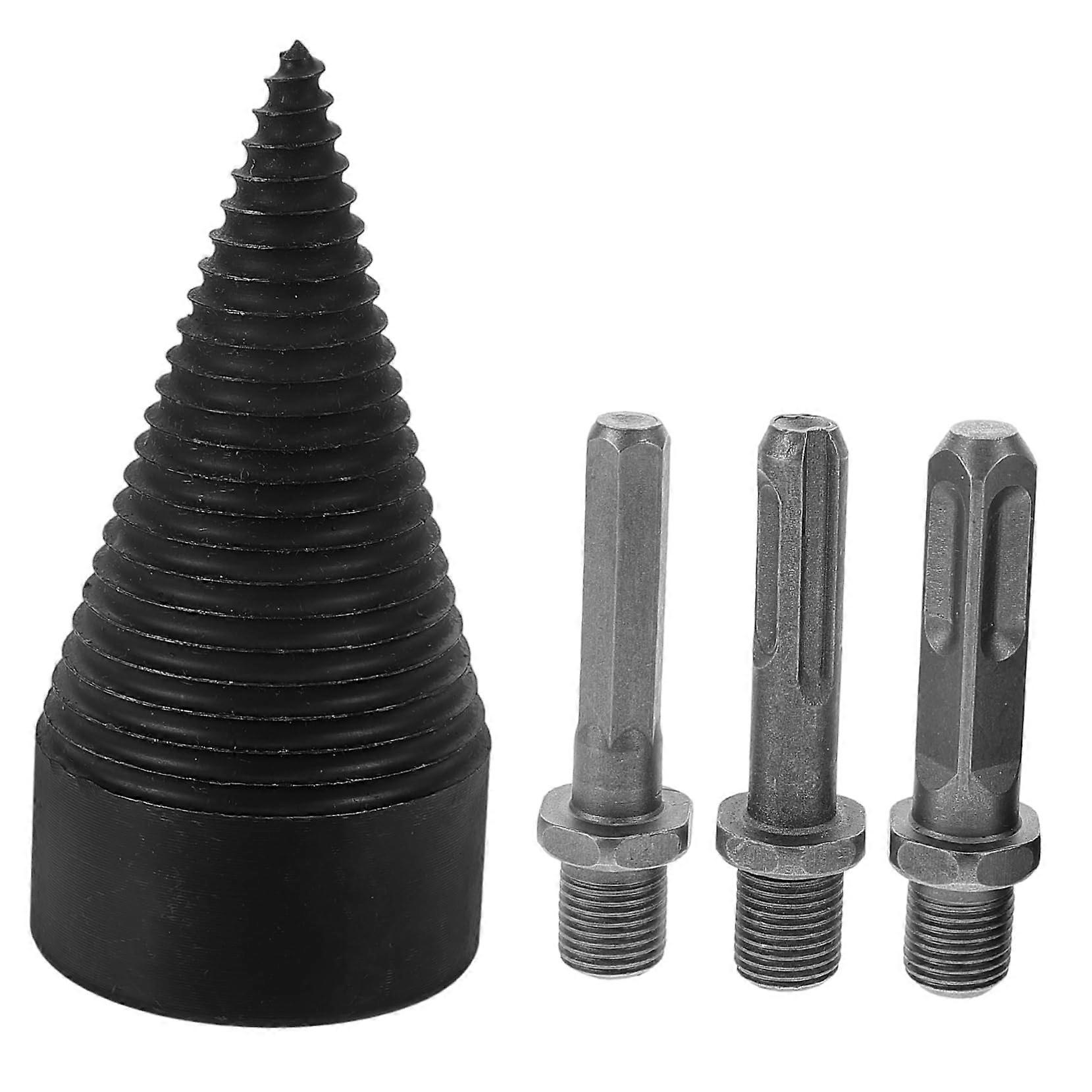 Drill Bit Log Splitters for Electric Log Splitter, Hammer Drill Adapter, Heavy-Duty Kindling Splitter for Firewood
