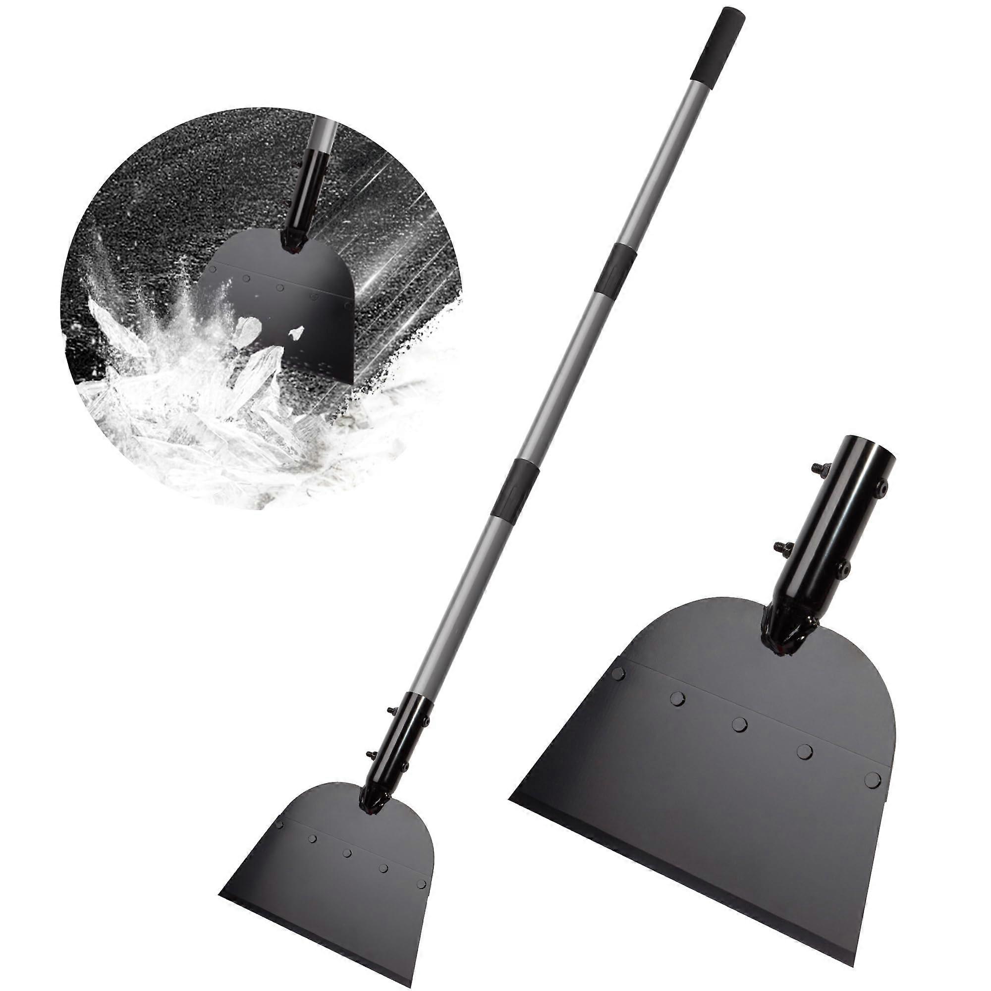 Flat Shovel,Snow Shovel, Ice Scraper, 54 inch Snow Ice Chopper for Walkway, Ice Removal Tool