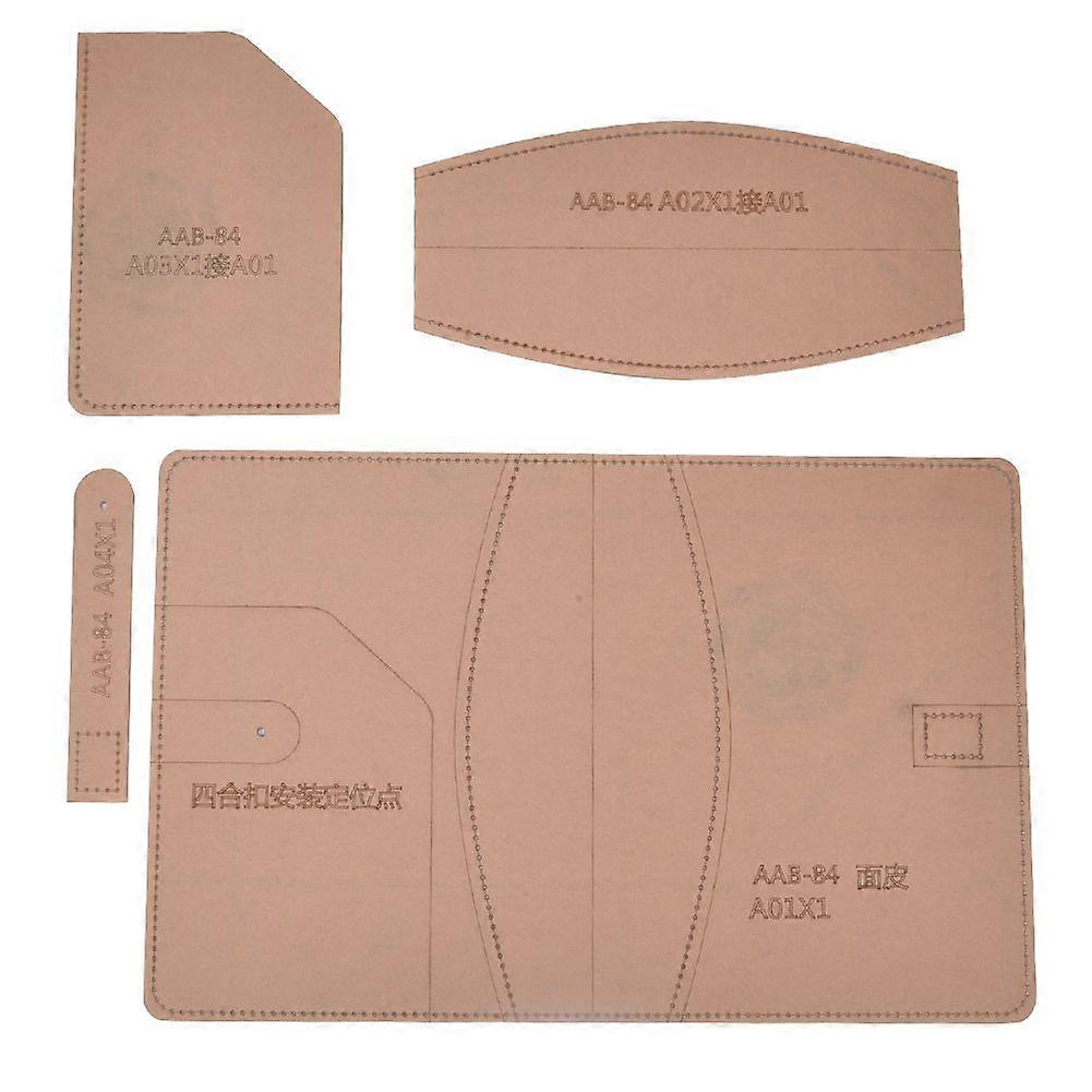 Leather Template Set Transparent Acrylic DIY Hand Made Notebook Cover Craft Tool
