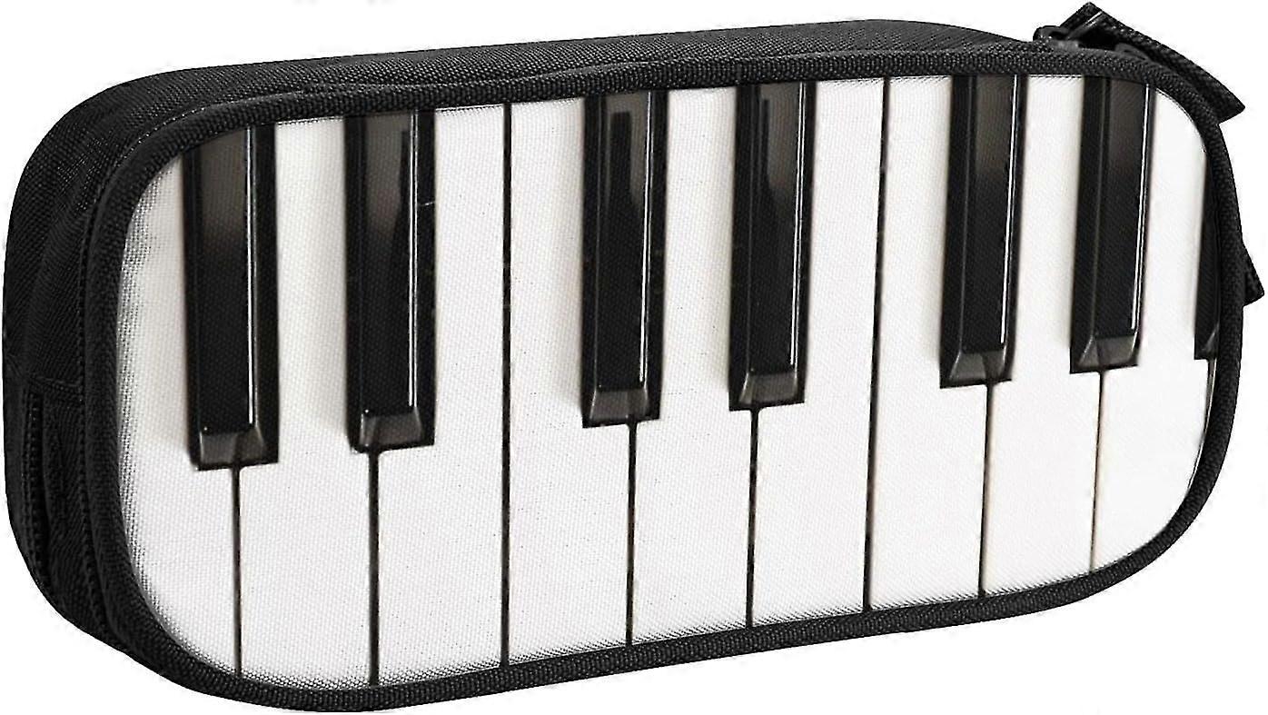 Pencil Case Music Piano Keys Large Capacity Pencil Bag Pen Case Pouch Desk Organizer for Boys Girls Kids Childrens School Students Office Supplies2225