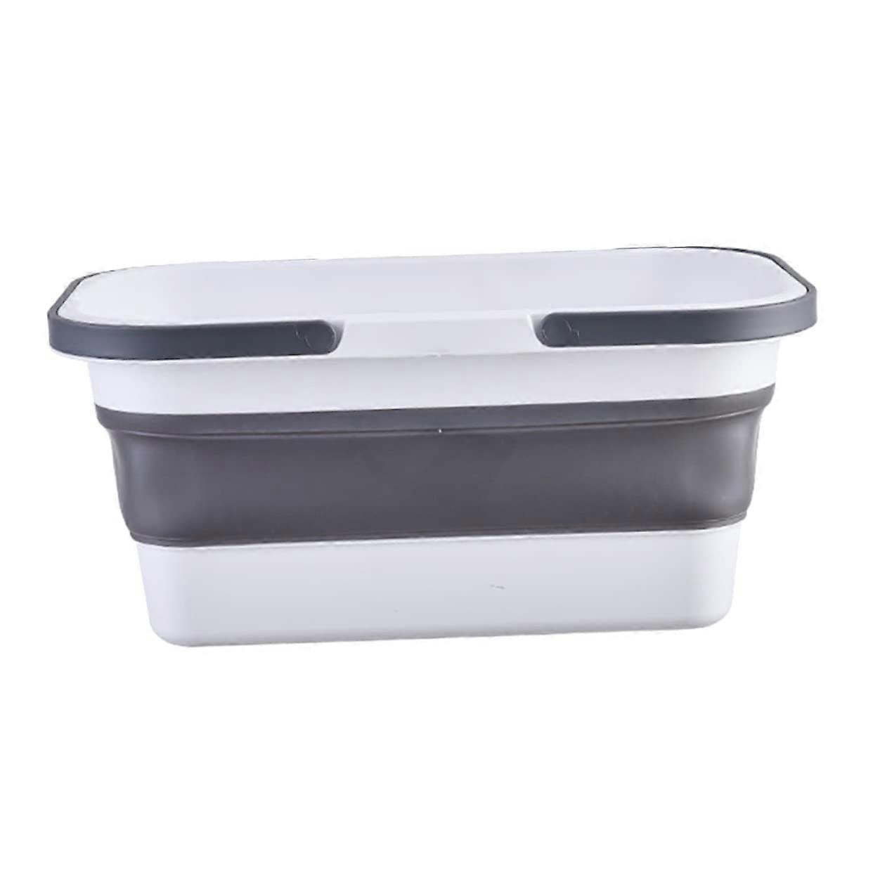Foldable Pail for Mop Collapsible Laundry Basket Plastic Folding Bucket Sturdy Base for Camping