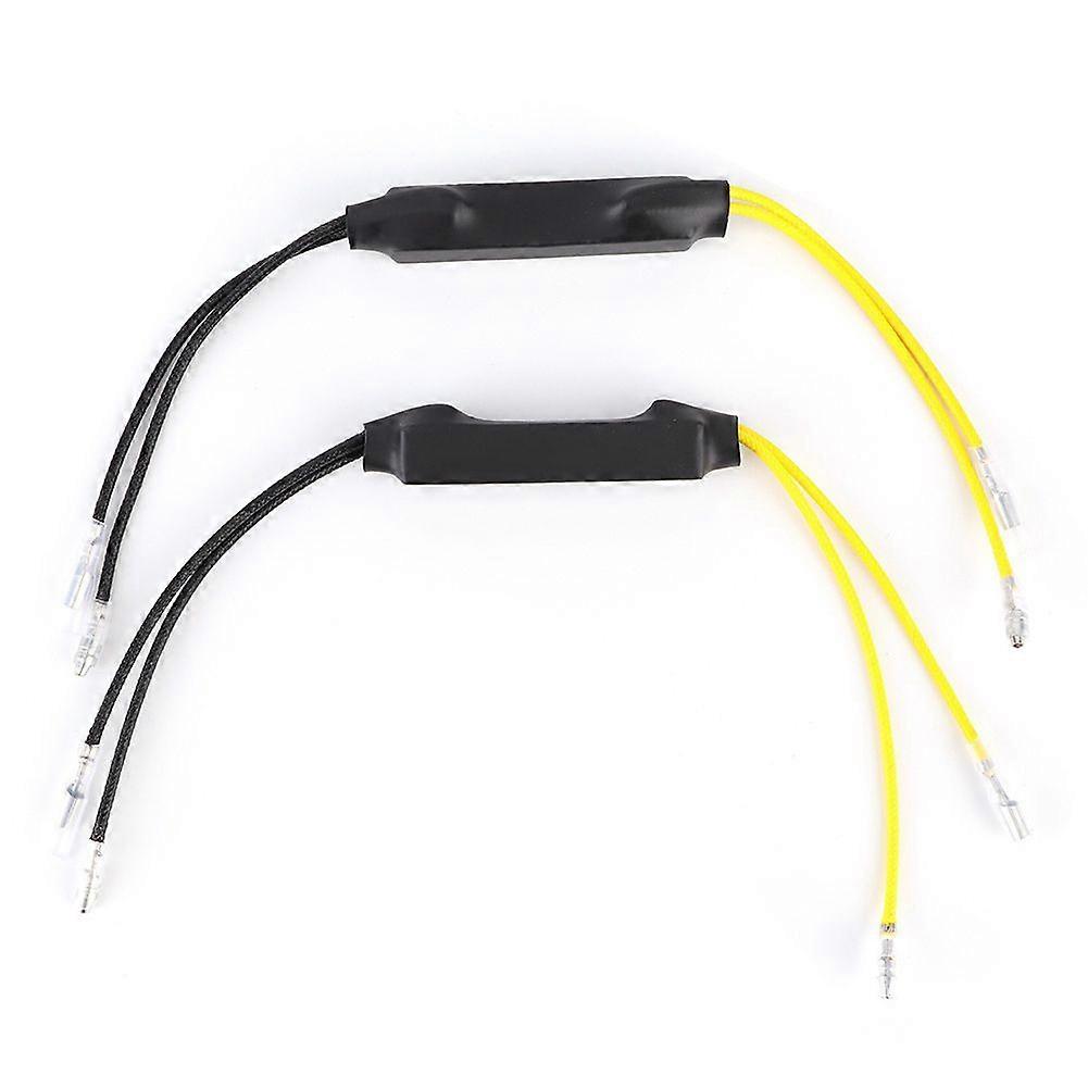 2 Pack DC12V 21W LED Motorcycle Decoder No Error Load Resistors for Turn Signal Lights