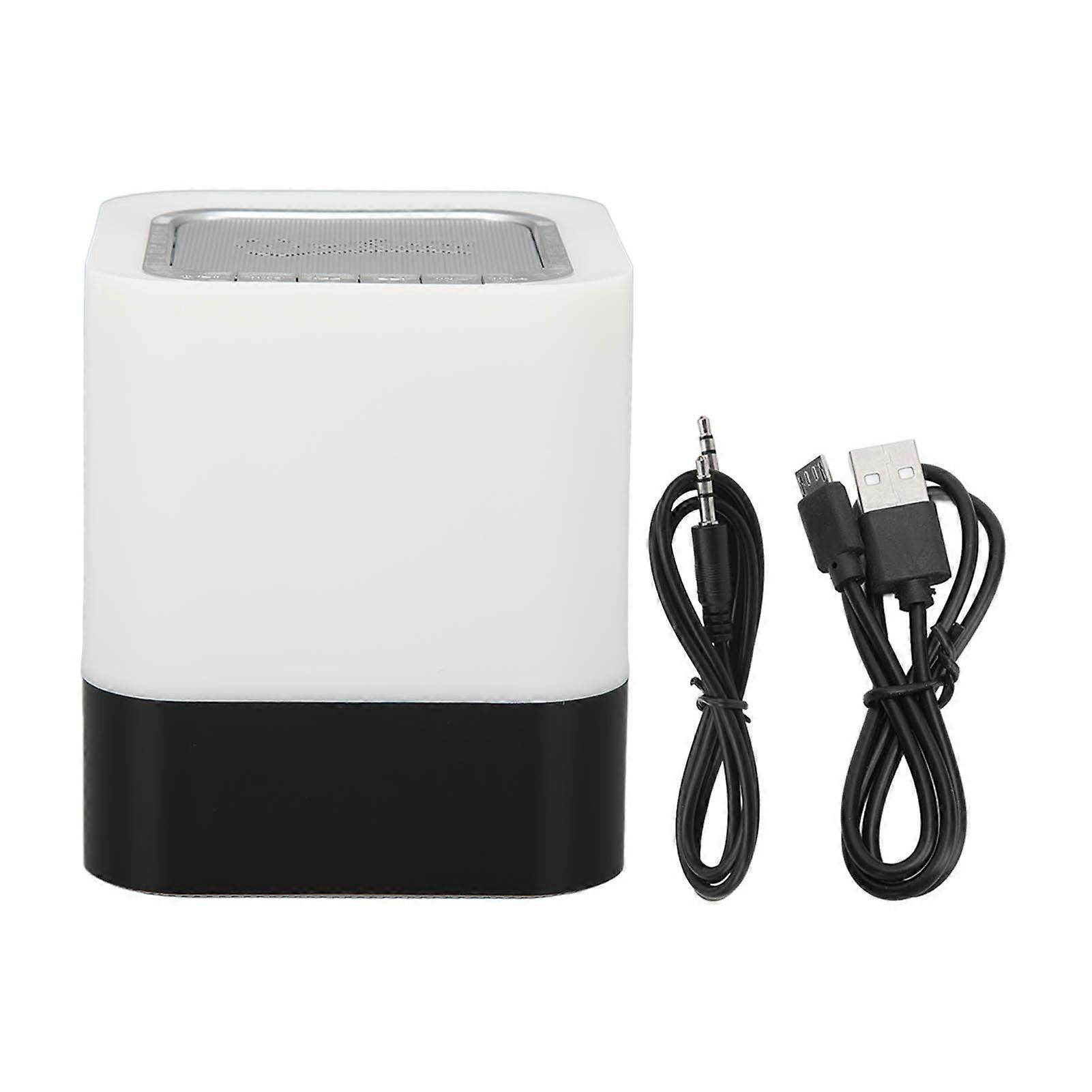 Night Light Wireless Portable Woofer Touch Control Bluetooth Speaker with LED Light USB Interface
