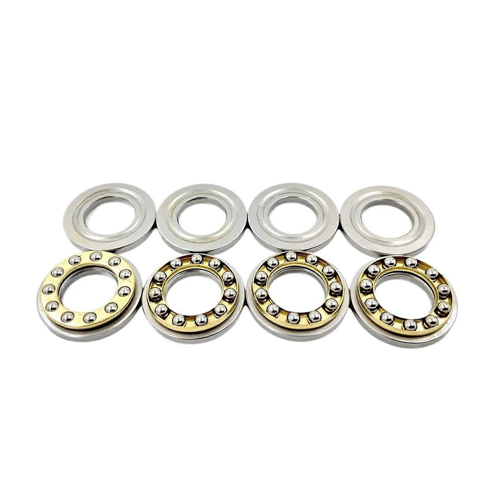 Thrust Bearing 4pcs Miniature Axial Ball Bearings F3-8 F4-9 F5-10 F6-12 F7-15 F8-16M for 3D Printers F7-15M