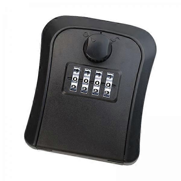 3x Outdoor Key Storage Lock Box, 4 Digit Password Key Storage Case, Wall Mounted