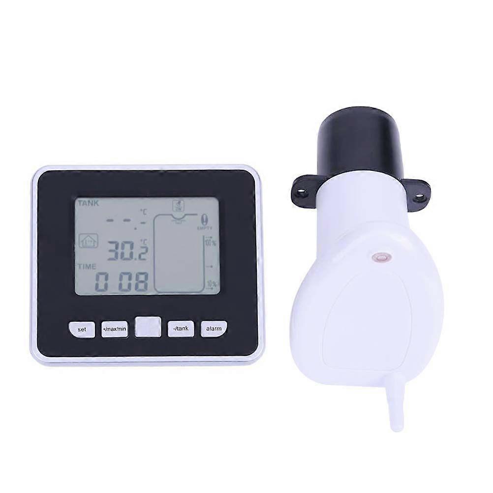 Wireless Ultrasonic Tank Liquid Level Meter With Temperature Thermo Sensor Ultrasonic Water Level Gauge 0.5m-15m