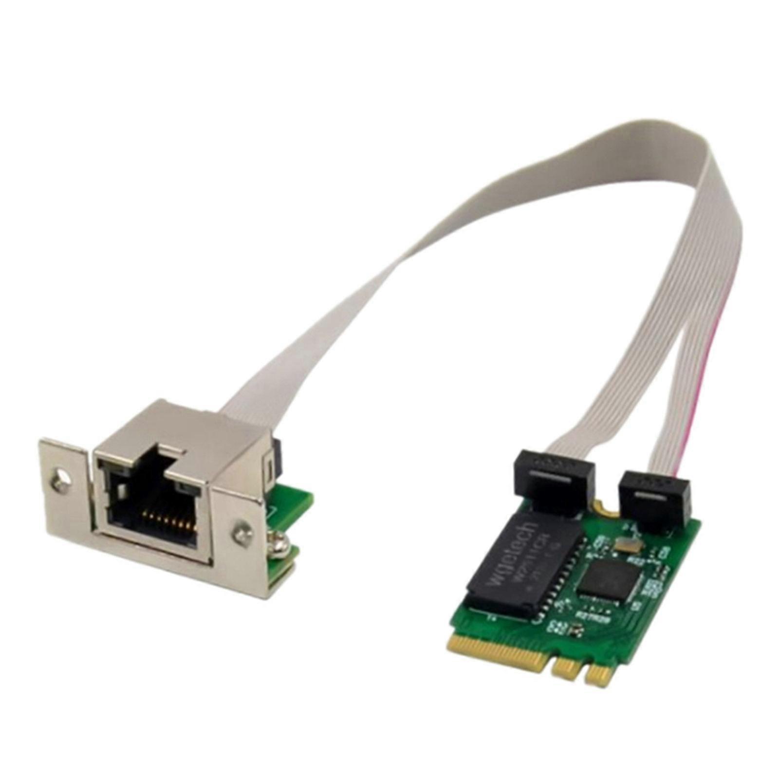 M.2 A+E 2.5G Ethernet Card Networks Card PCIExpress RTL8125B Industrial Control Networks Adapter 2.5G/1G/100M