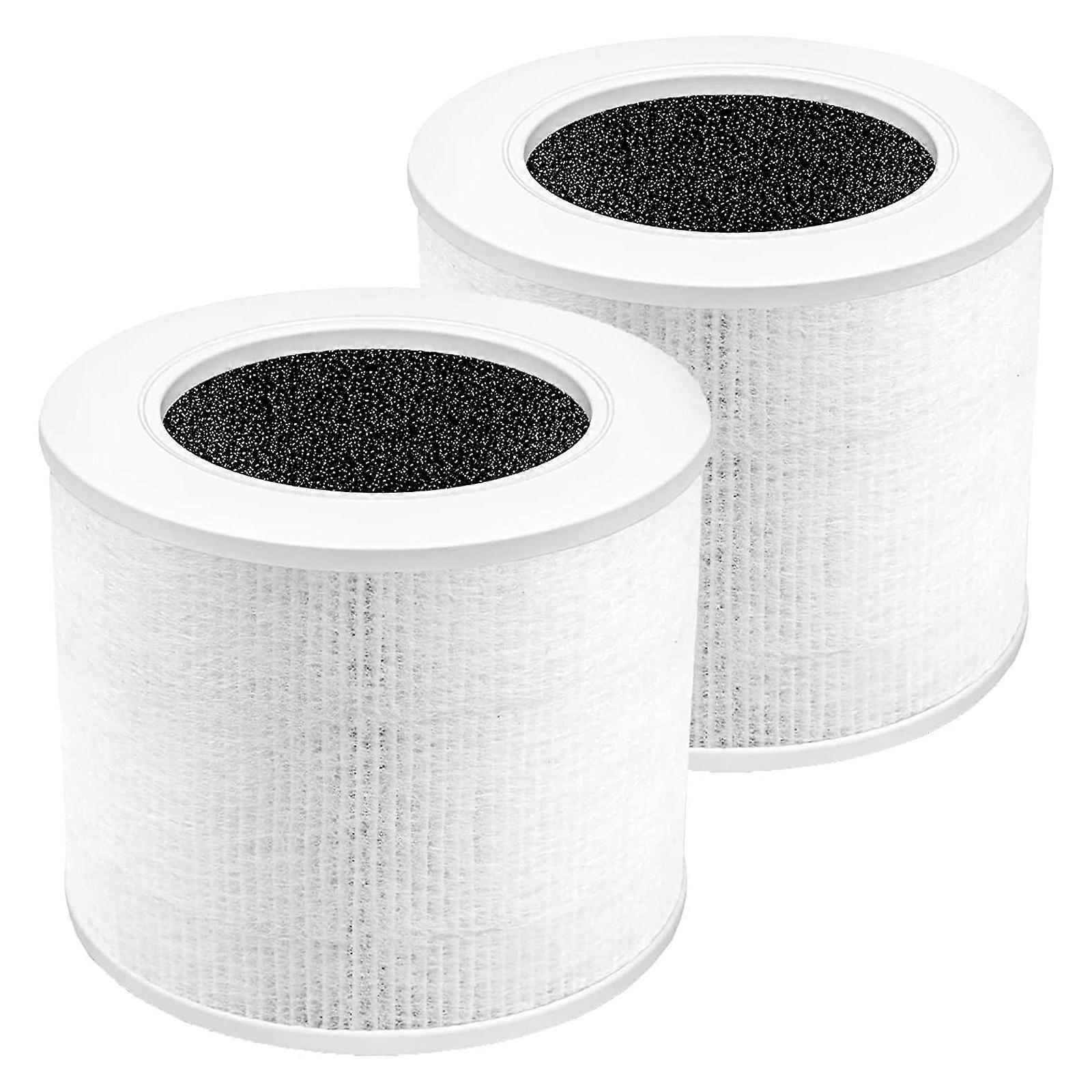 Compatible for LEVOIT-Core Mini/Mini-RF Air Purifier HEPA 360Degree Filtration Activated Carbon Filtration System 2 Pack