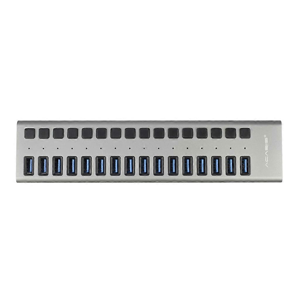 Acasis 16-Port USB3.0 Splitter mit 12V 6A Netzteilkabel Extension HUB