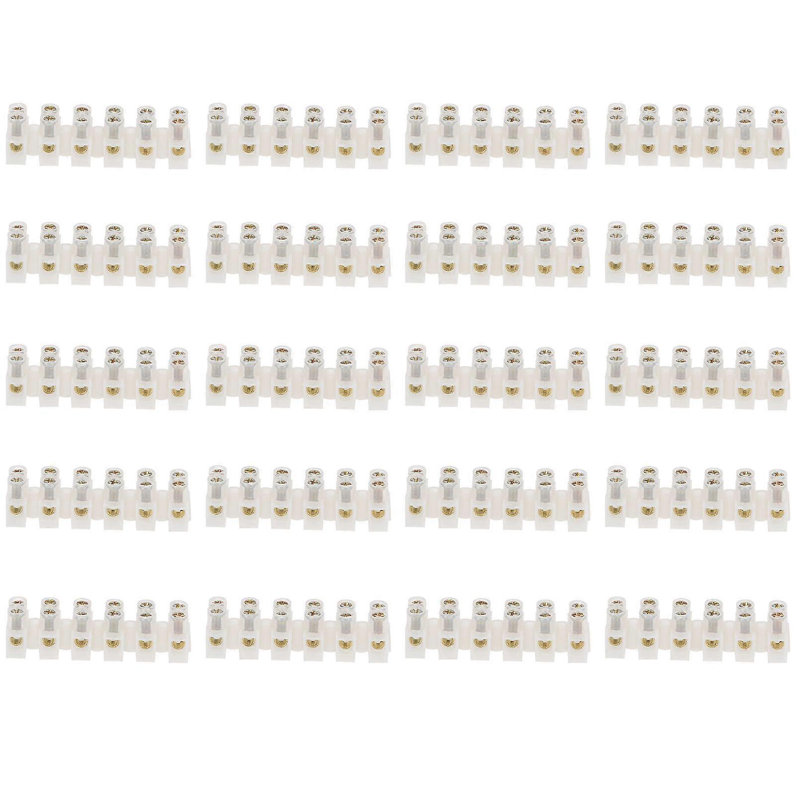 High quality  20pcs 10A flame retardant terminal block through-type terminal