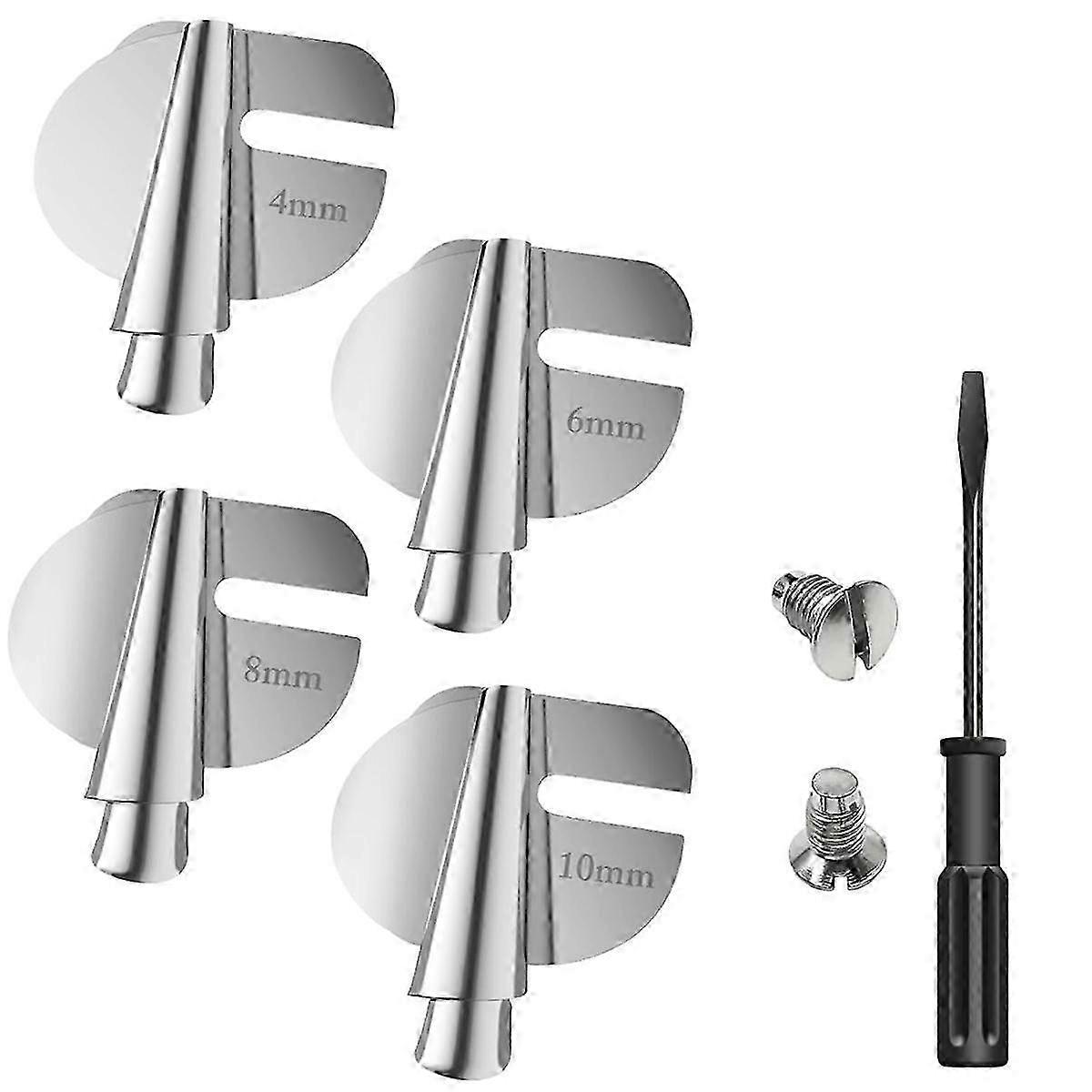 Rolled Hemmer Presser Foot Set, 4 Sizes (4/6/8/10mm) for Sewing Machine