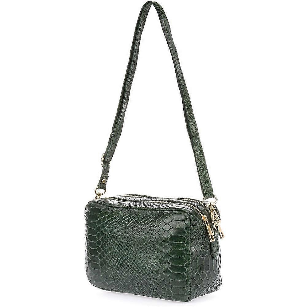 Handbags Vera Pelle krap12darkgreen