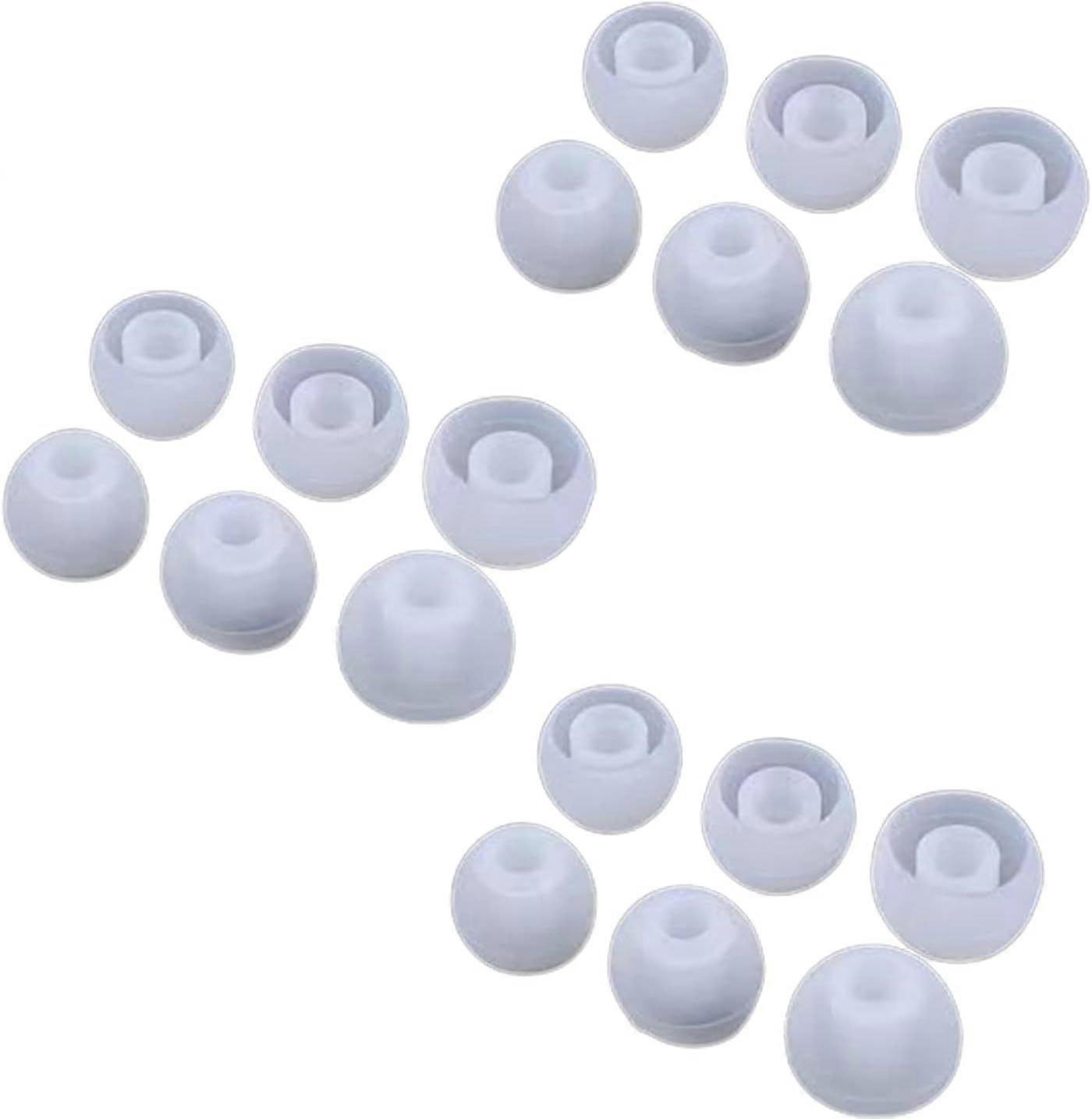 Ear Cap Ear Plugs In-Ear Silicone Replacement Head 9 Pairs Large and Small (3.8-6 mm Earphone Inner Hole Available) S/M/L Can be Used