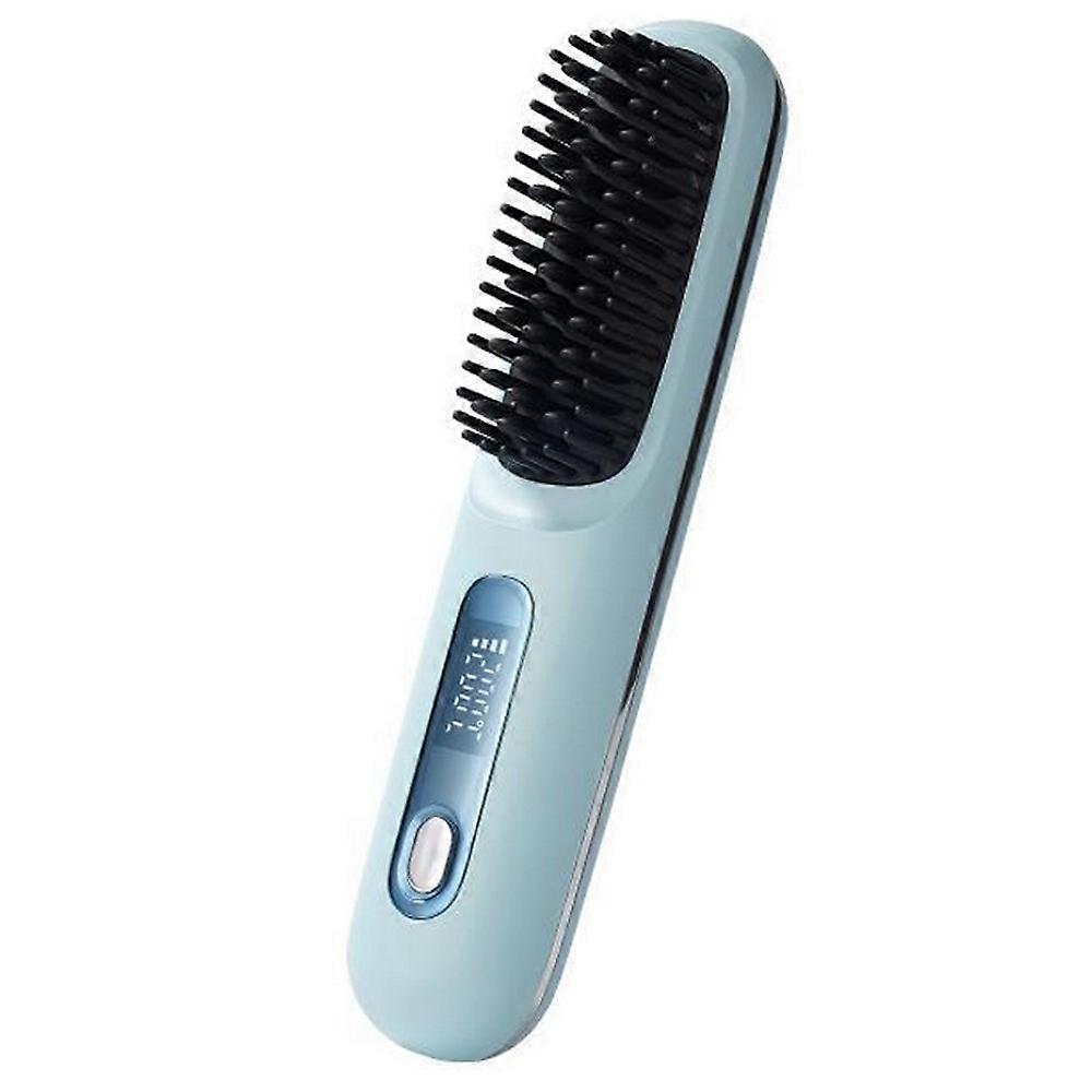 Portable Hair Straightener Brush USB Cordless Mini Comb Anti Scald