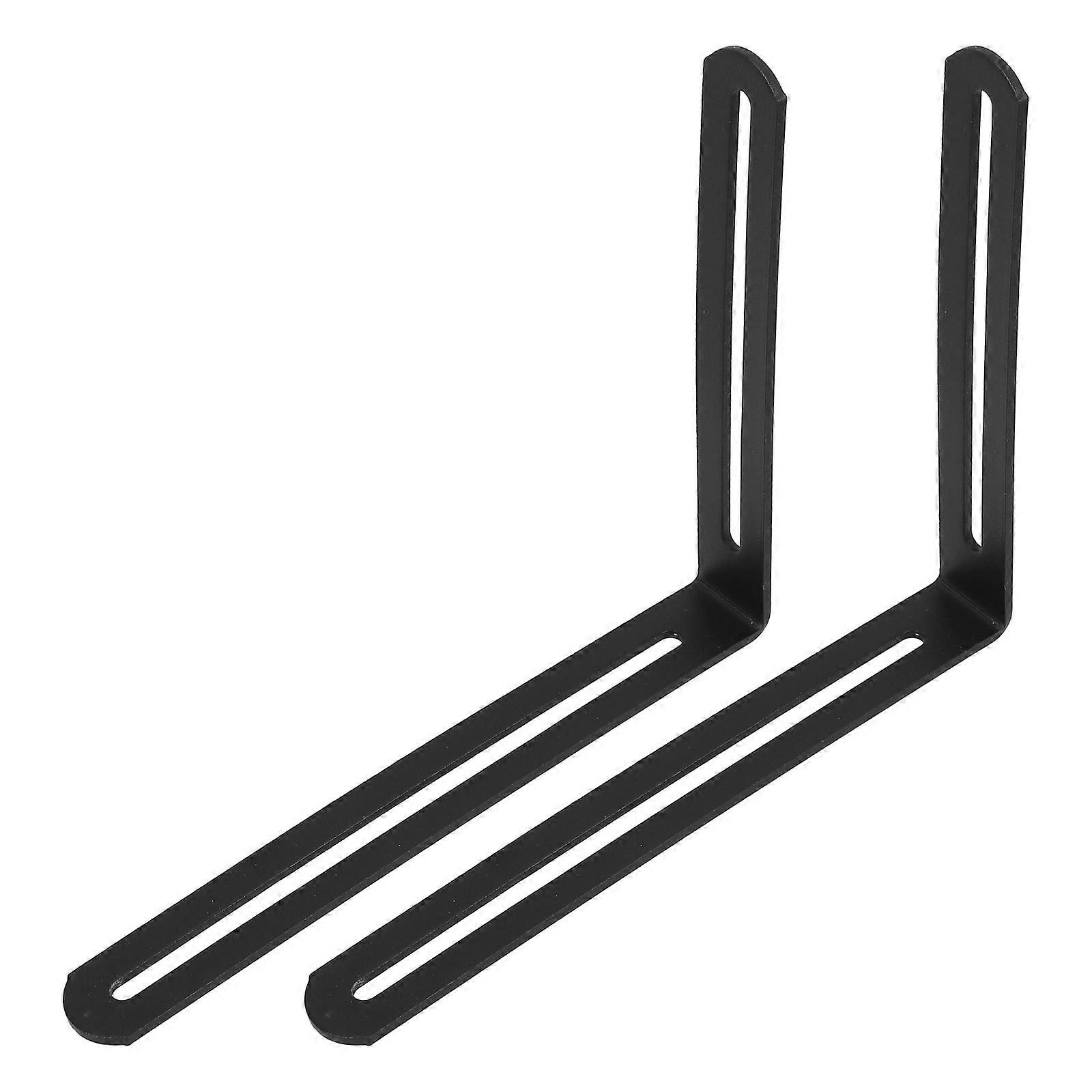 Triangle Shelf Bracket Adjustable L Corner Brace Sleek Style Support for Cabinets Industrial Use 2Pcs