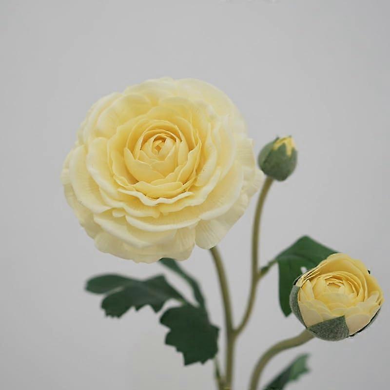 Simulated Flower Dew Lotus Bride with Bouquet, Silk Flower, Photo Studio Shooting Props (Color : Light Yellow)