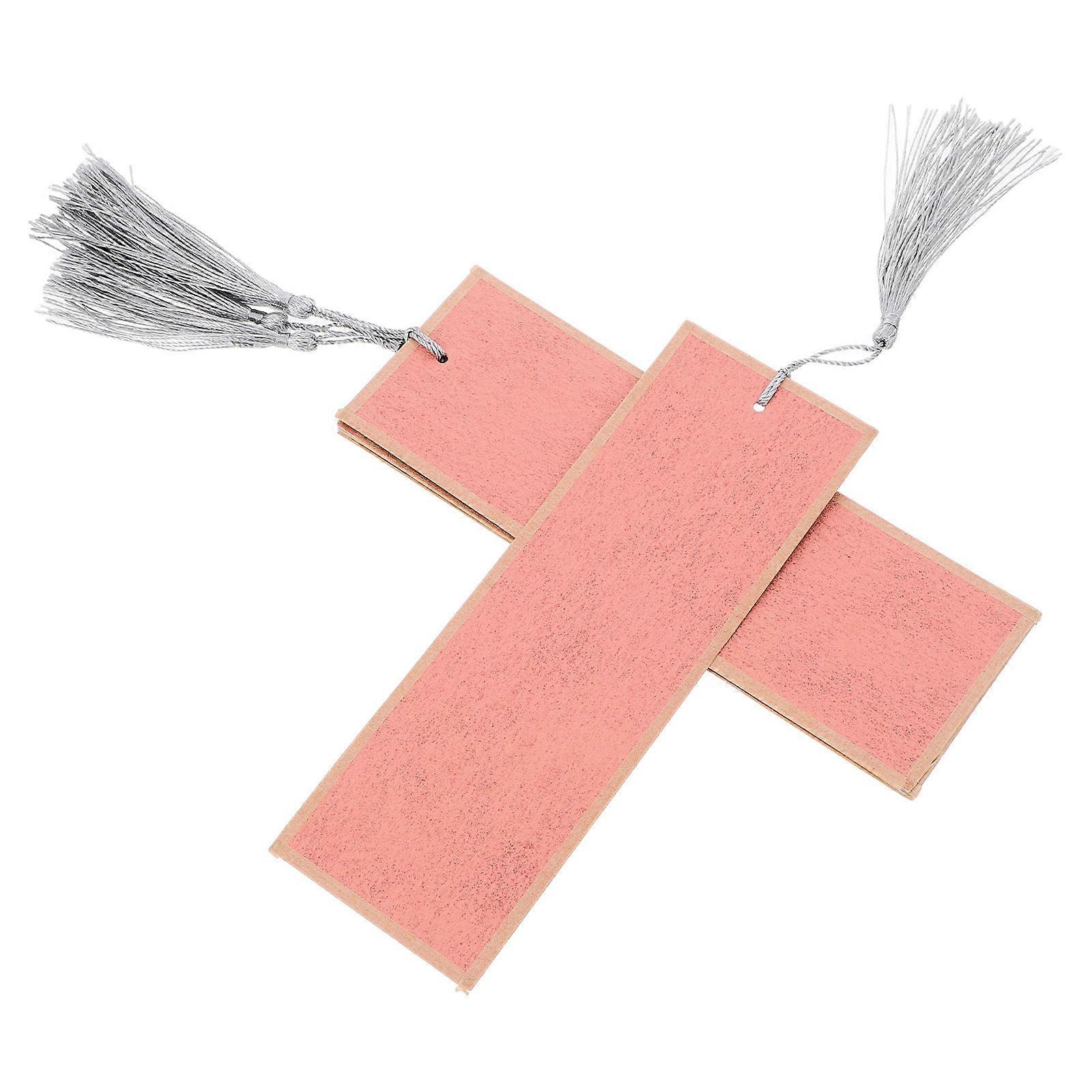 Cardstock Bookmarks With Tassels Unfinished Diy Projects And Present Tags Chinese Style 5Pcs