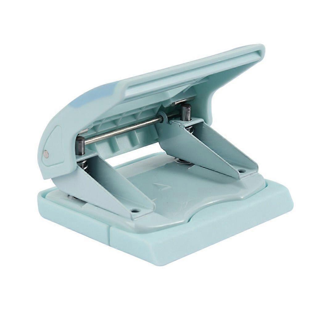 1pc Handheld Loose-leaf Hole Puncher Manual Punching Machine (Random Color)