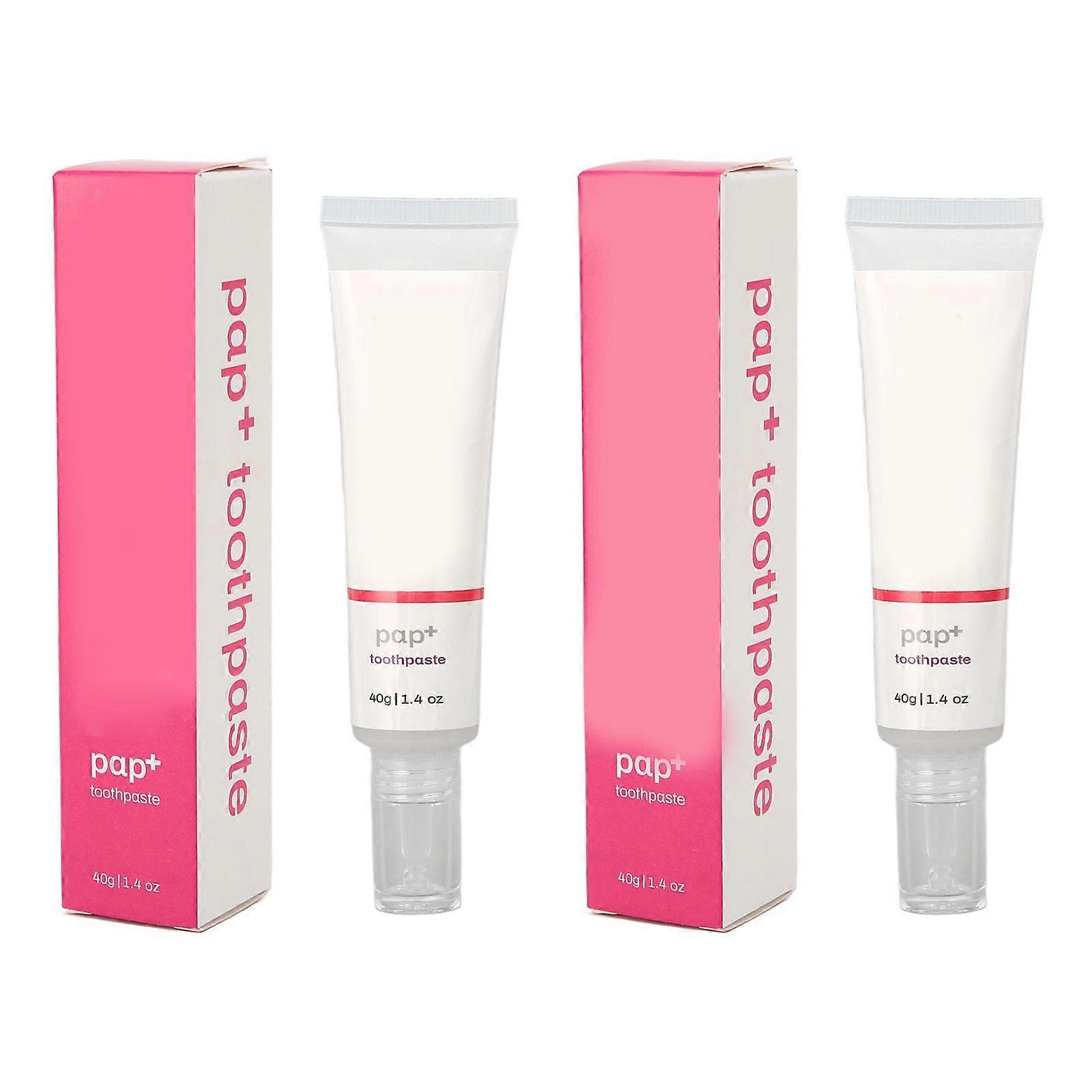 2025 Latest Model 1.4 Oz 2pcs Teeth Whitening Toothpaste Kit Stain Removal Fre...