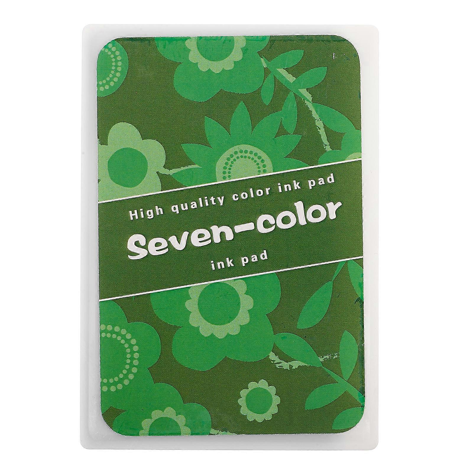 落書きインクパッドDIY絵画インクパッドスクエア学校活動ゴムスタンプ作成9.80X6.80X1.80CM