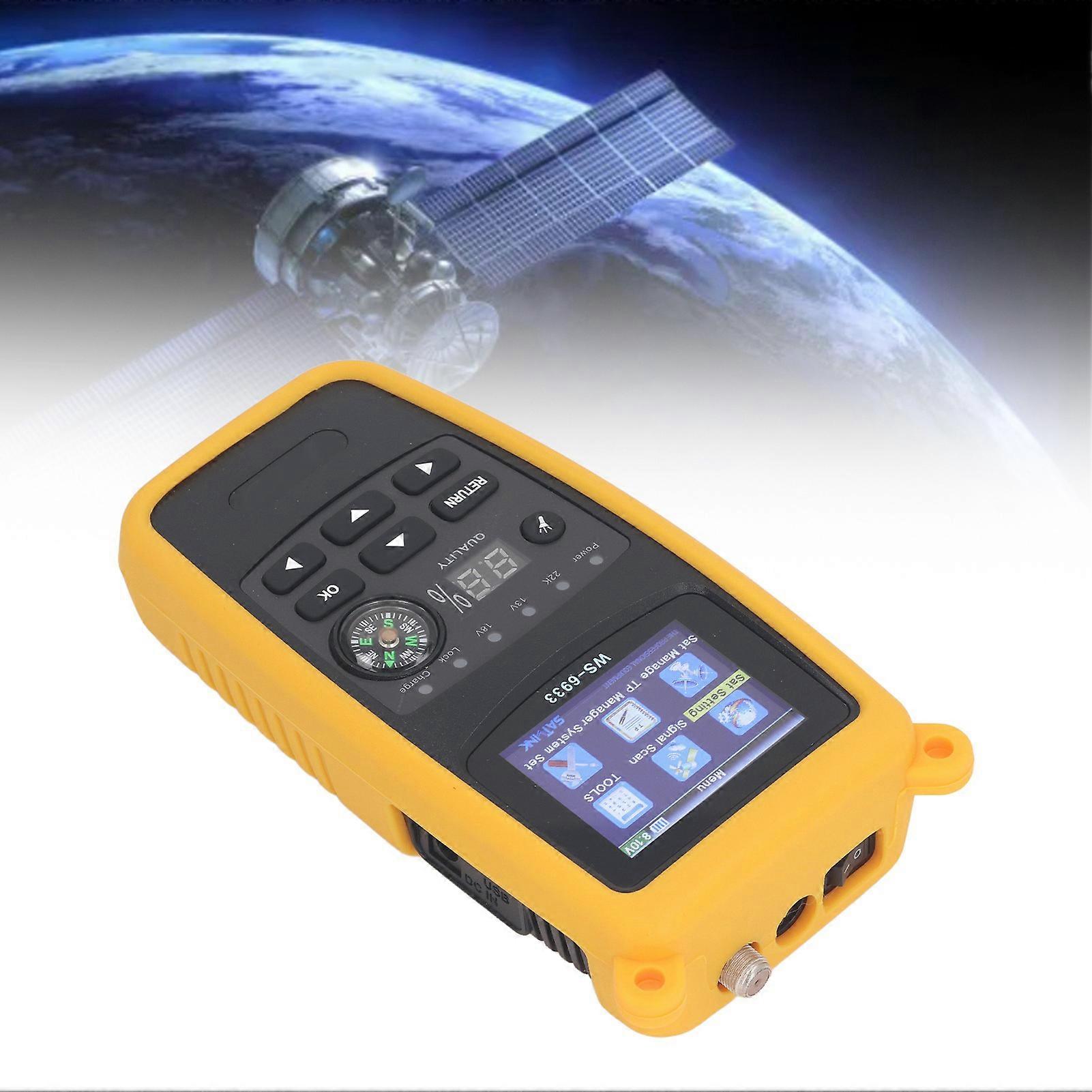 Satellite Finder 2.1 Inch Digital Signal Meter with Compass & Flashlight