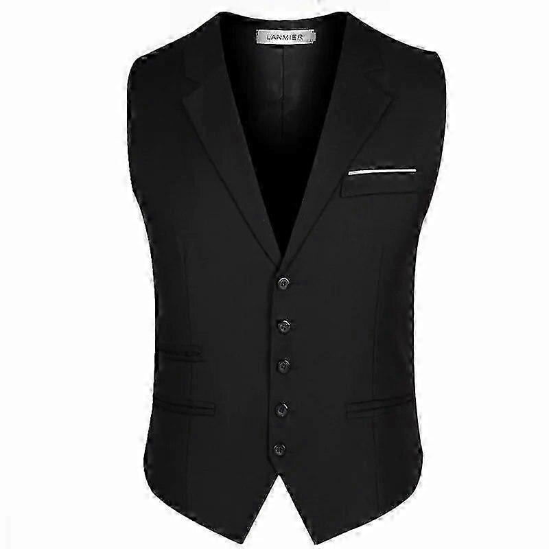 Herrenkleid Weste Slim Version der Herren Anzugweste Herren Unterhemd Herren Casual ärmellose formelle Businessjacke für Herren