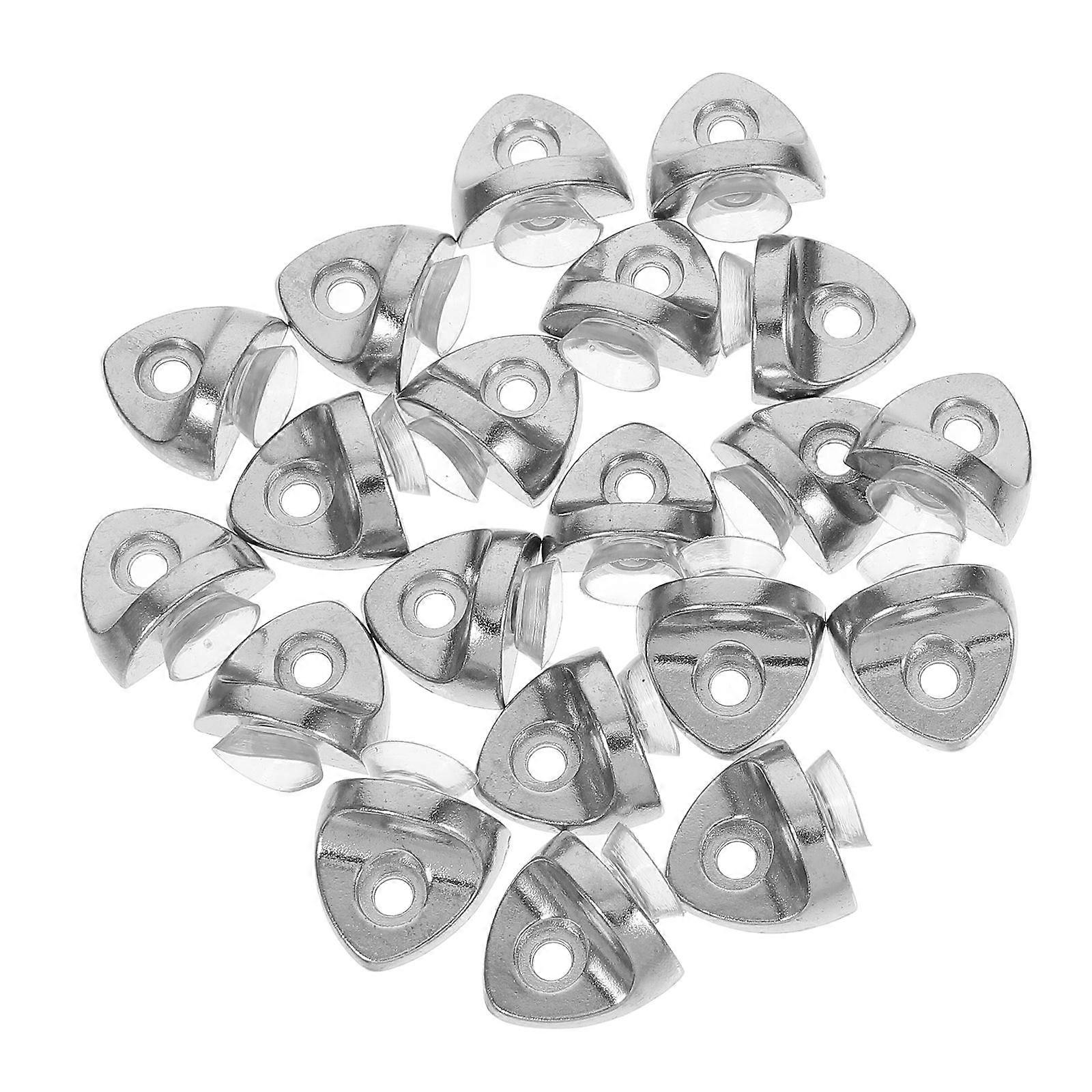 Corner Shelf Bracket Zinc Alloy Stability Support For Cabinet Shelf Clips Bookshelf Corner Brace 0.9 0.9 0.4in 50Set