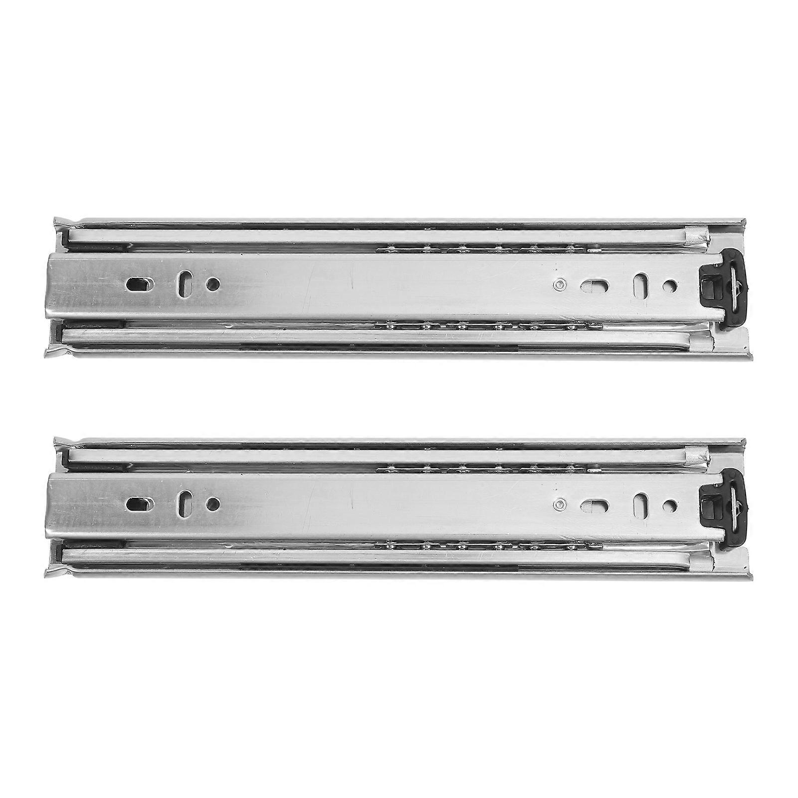 Heavy Duty Full Extension Drawer Slides with Ball Bearings – Side Mount Rails for Kitchen Cabinets, Toolboxes & Storage Units – Easy Installation &