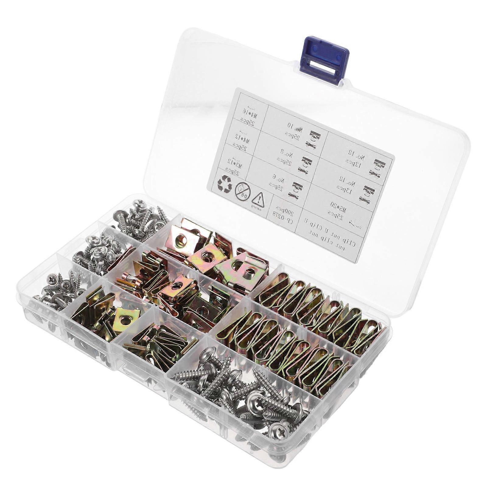 U Clips & Self Tapping Screw Kit – Durable Automotive Fasteners for Door Panels, Trim & Retainer Applications