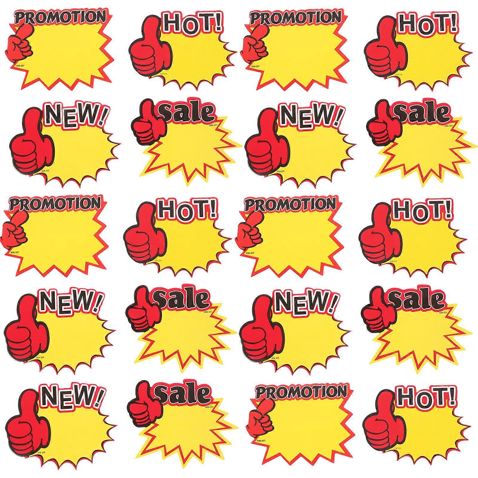 200個の軽量紙の値札、スーパーマーケット、小売店、レストラン用のディスプレイカード–書きやすい空白領域、果物に適しています