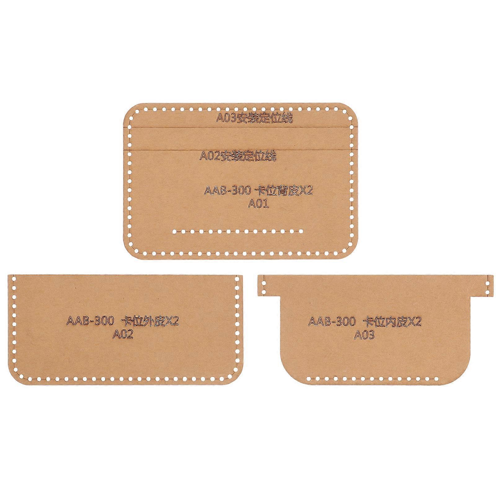 Wallet Patterns Template Diy Projects Coin Purse Template Cattle Leather Card Paper For Professionals Various Occasions 1Set