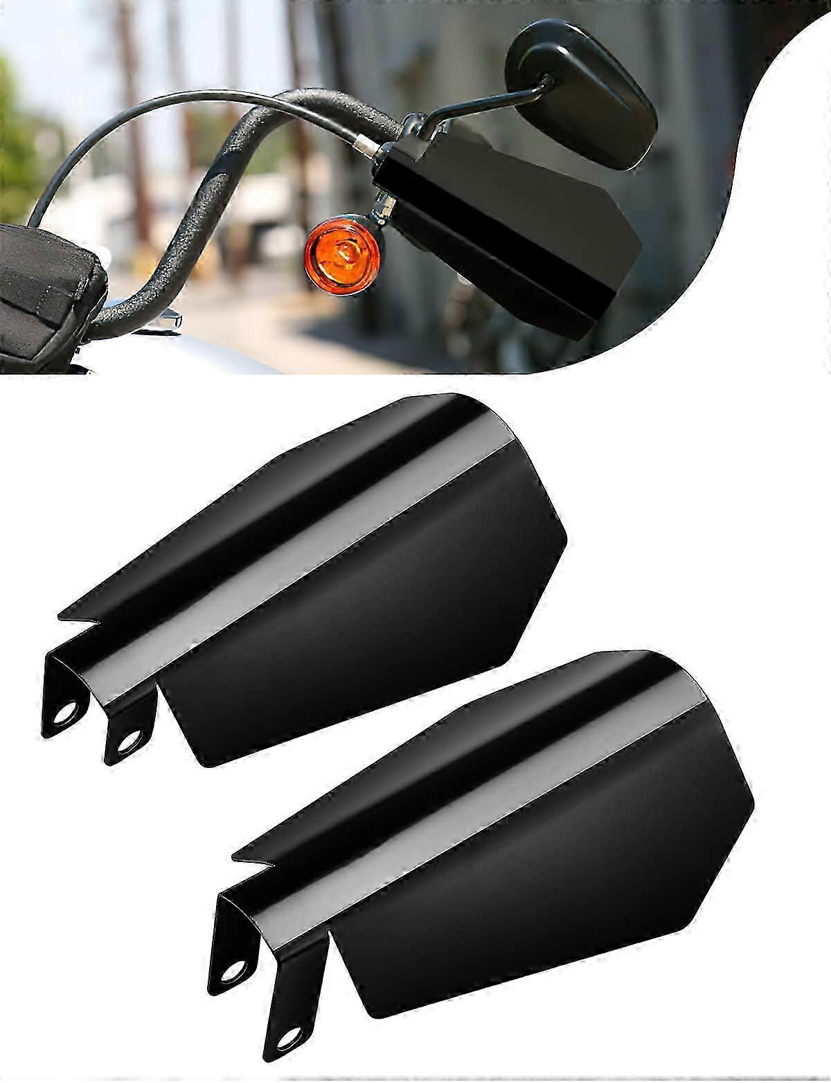 1 Pair Motorcycle Handguards Coffin Cut Hand Shields Compatible with 2006 Touring Models