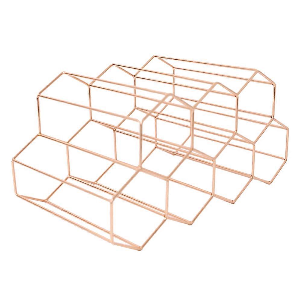 Beverage Rack Kitchen Stand For Friends And Relatives Wine Cabinet 35x19cm Rose Gold 1Pack