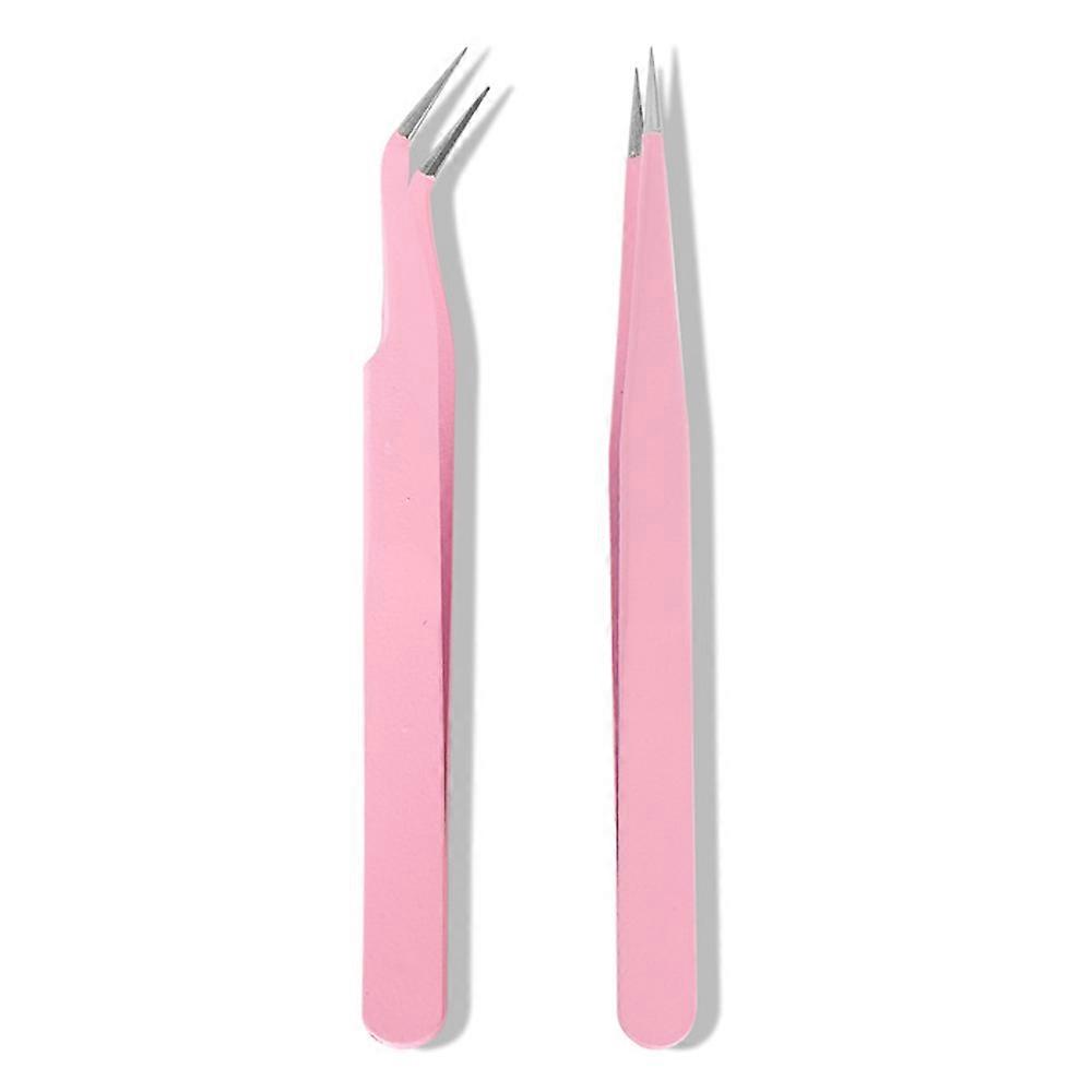Tweezers Set - Precision Tweezers - Slanted and Pointed Tweezers