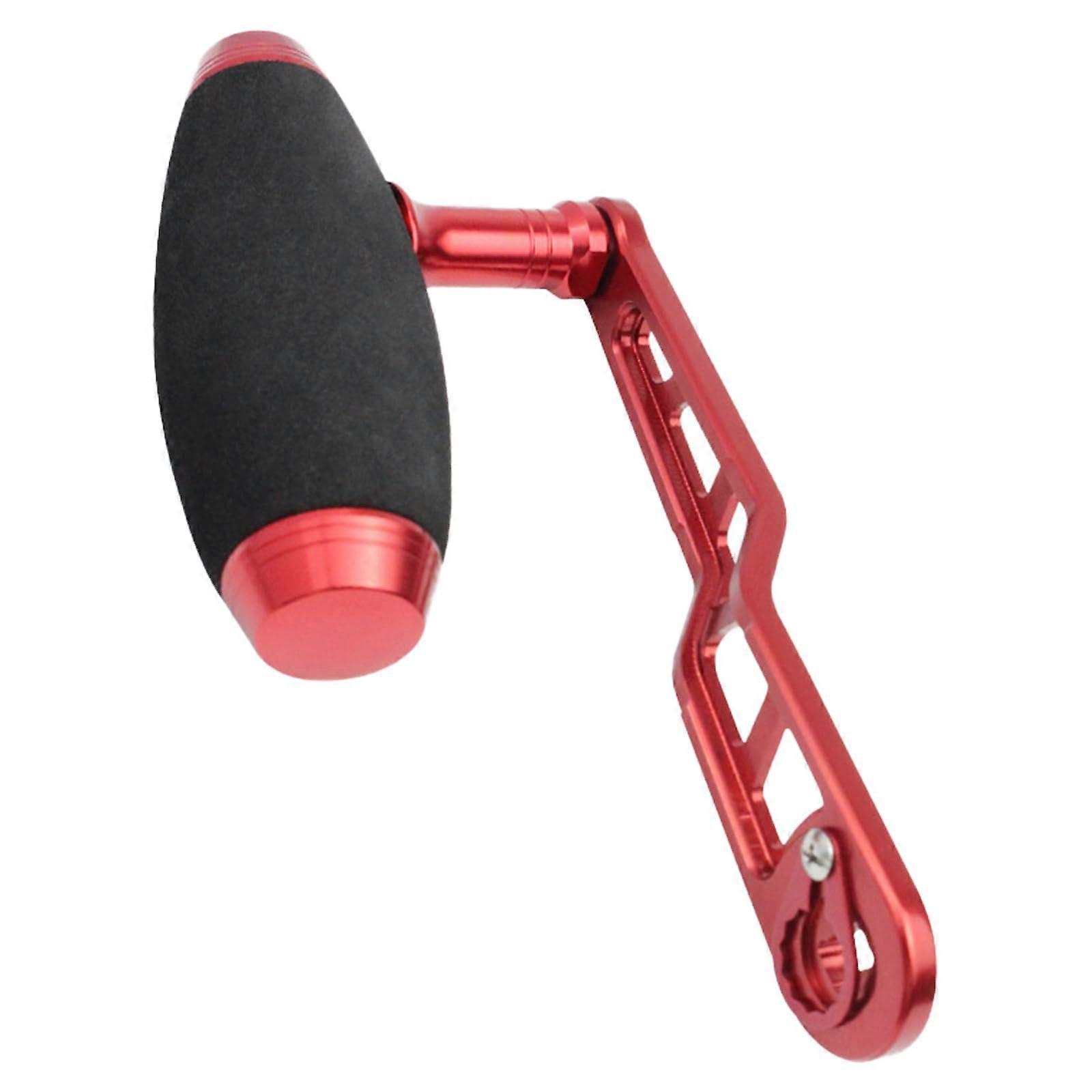 Single Fishing Rolls Handle Baitcasting Rolls Power Aluminiumlegierung Trolling Wheel Fischering Tackle Tool Red