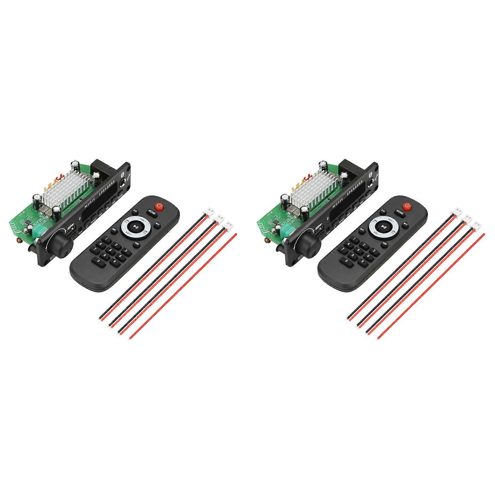2pcs 2x100W 12V Verstärker Audio Player Bluetooth 5.0 MP3 Decoder Board MP3 Player Auto FM Radio Modul