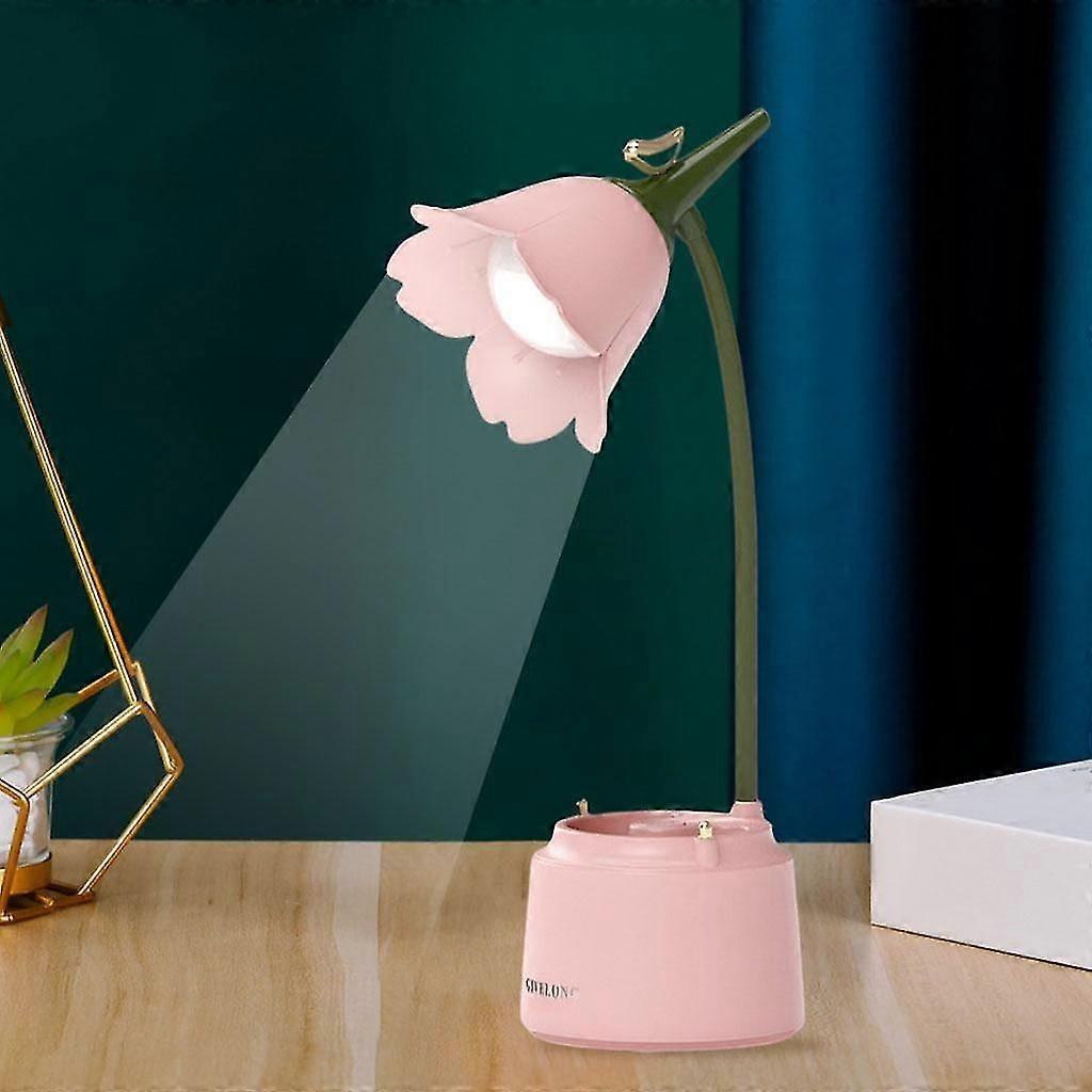 2025 Latest Model Flower Desk Lamp Kids Touch Sensor Dimming Bedside Table Light