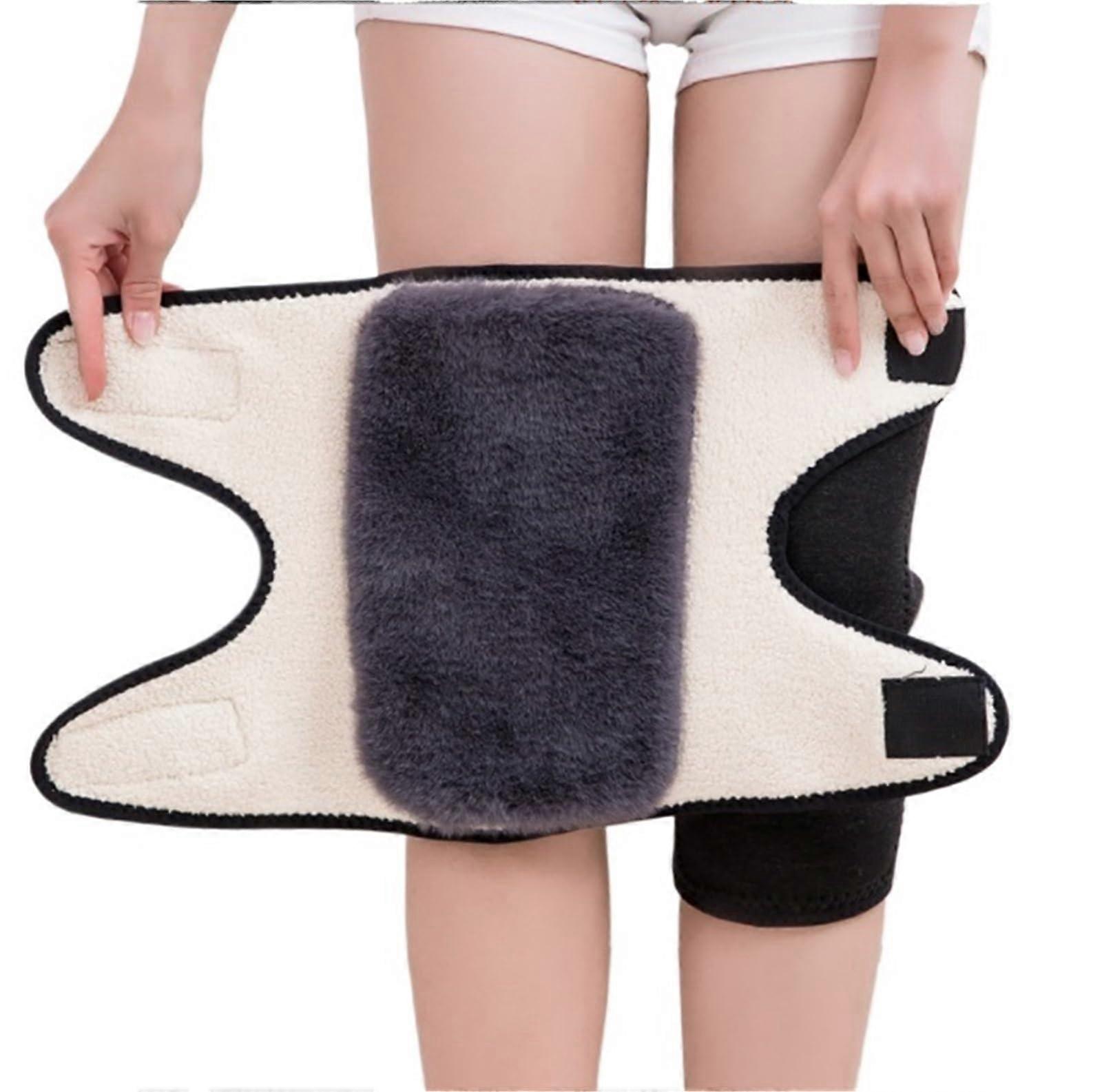 Knee Pads, Knee Pads, Warm, Plush Lined Knee and Leg Sleeve Pads for Men and Women for Skiing, Cycling, Running, Knee Pads, Hiking (BlackShort, XL)