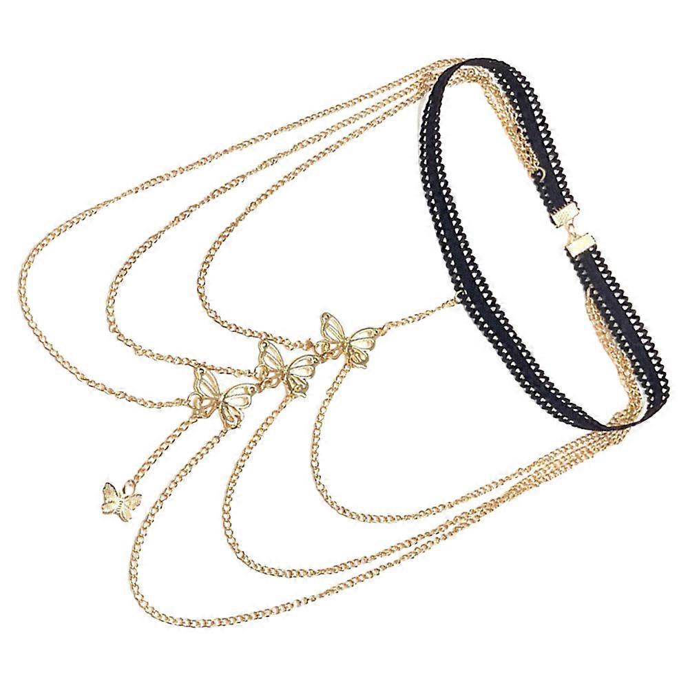 Layer Leg Chain Durable Festival Party Vintage Style 17X15CM 1Pack