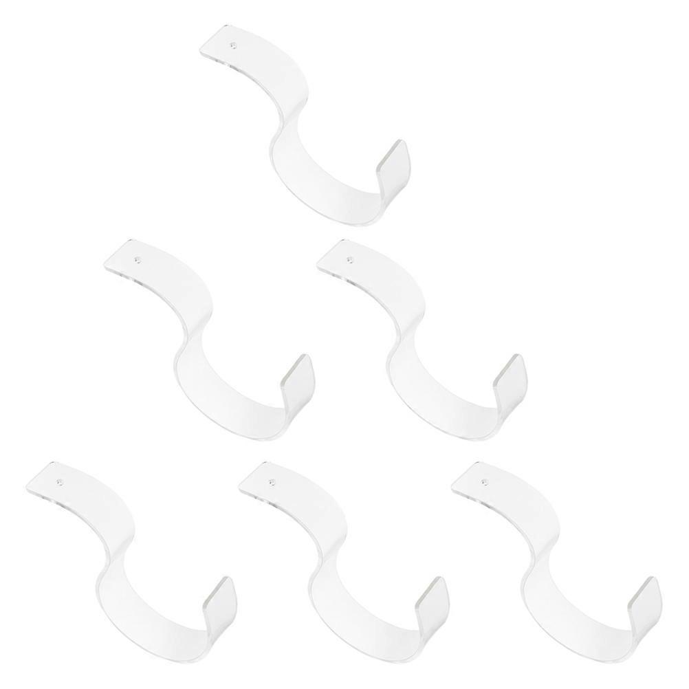 Clear Acrylic Belt Display Stands – 6pcs Transparent Storage Racks for Retail, Store, and Shop Use – Organizers for Belt Display