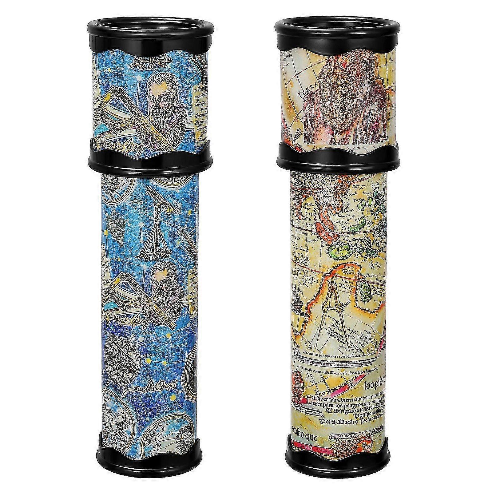2pcs Classic Kaleidoscope Toy Novelty Games Toy Educational Toys for Kids Suitable for Various Brands (Random Color)
