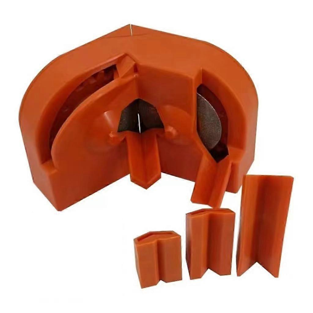 Compact and portable manual drill sharpener, fast and precise sharpening for various cutting tools, with 3 grinding holders