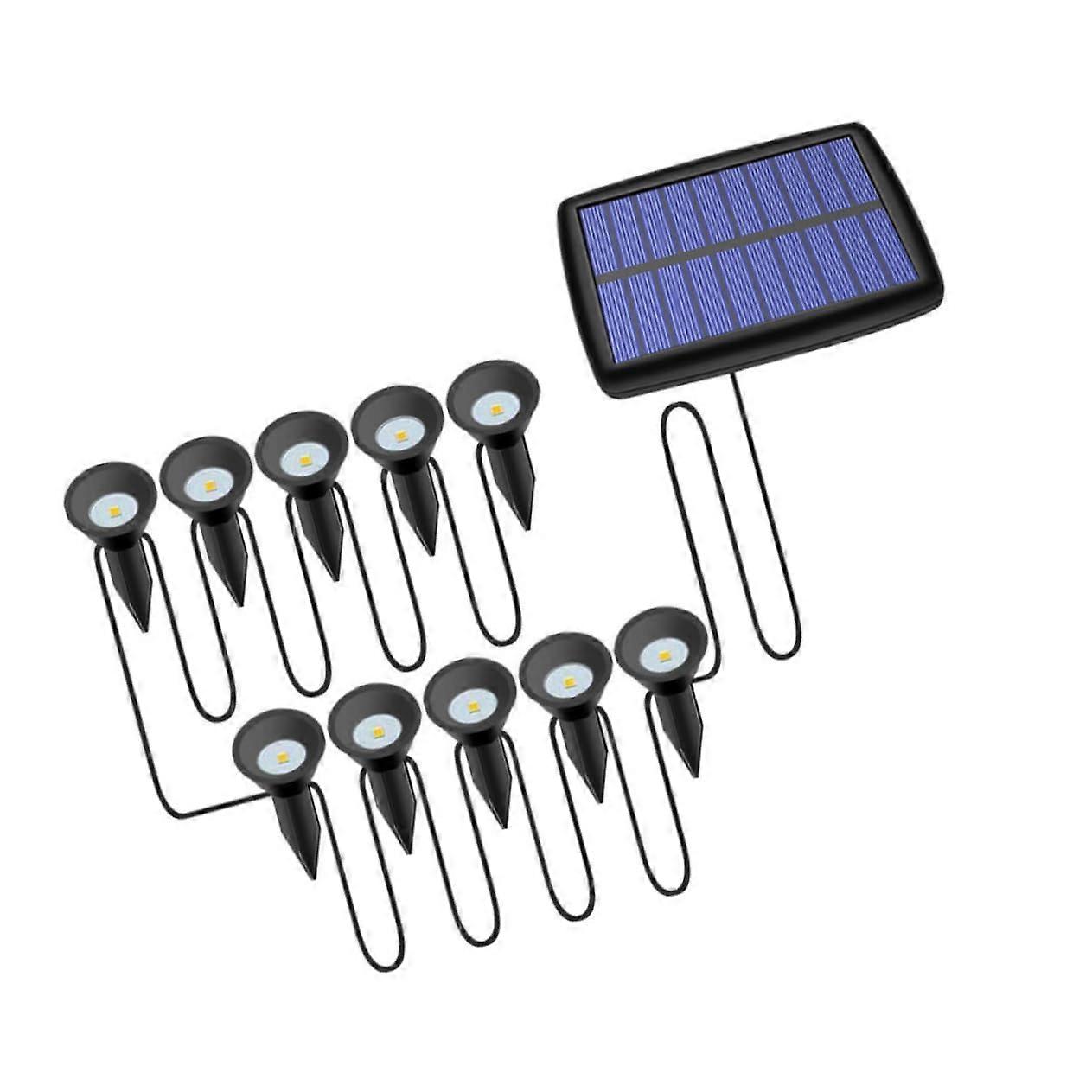 Solar Powered LED Outdoor Lights Set - Energy Efficient Garden and Patio Lighting in Multiple Colors