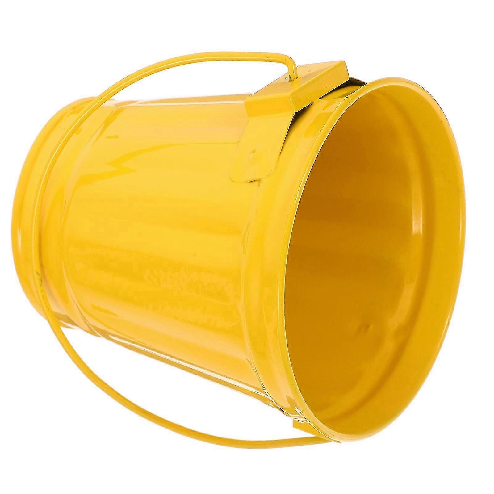 Stylish Mini Trash Can, Functional Iron Bucket for Enhanced Space Organization